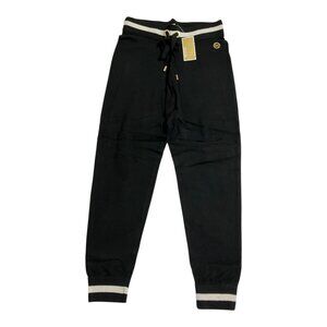 Michael Kors MK Lightweight Joggers Black/White Sweats Womens Size M/L NWT